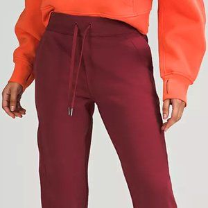 Lululemon Women's Scuba High Rise Jogger Size 12 Full Length Mulled Wine NWT